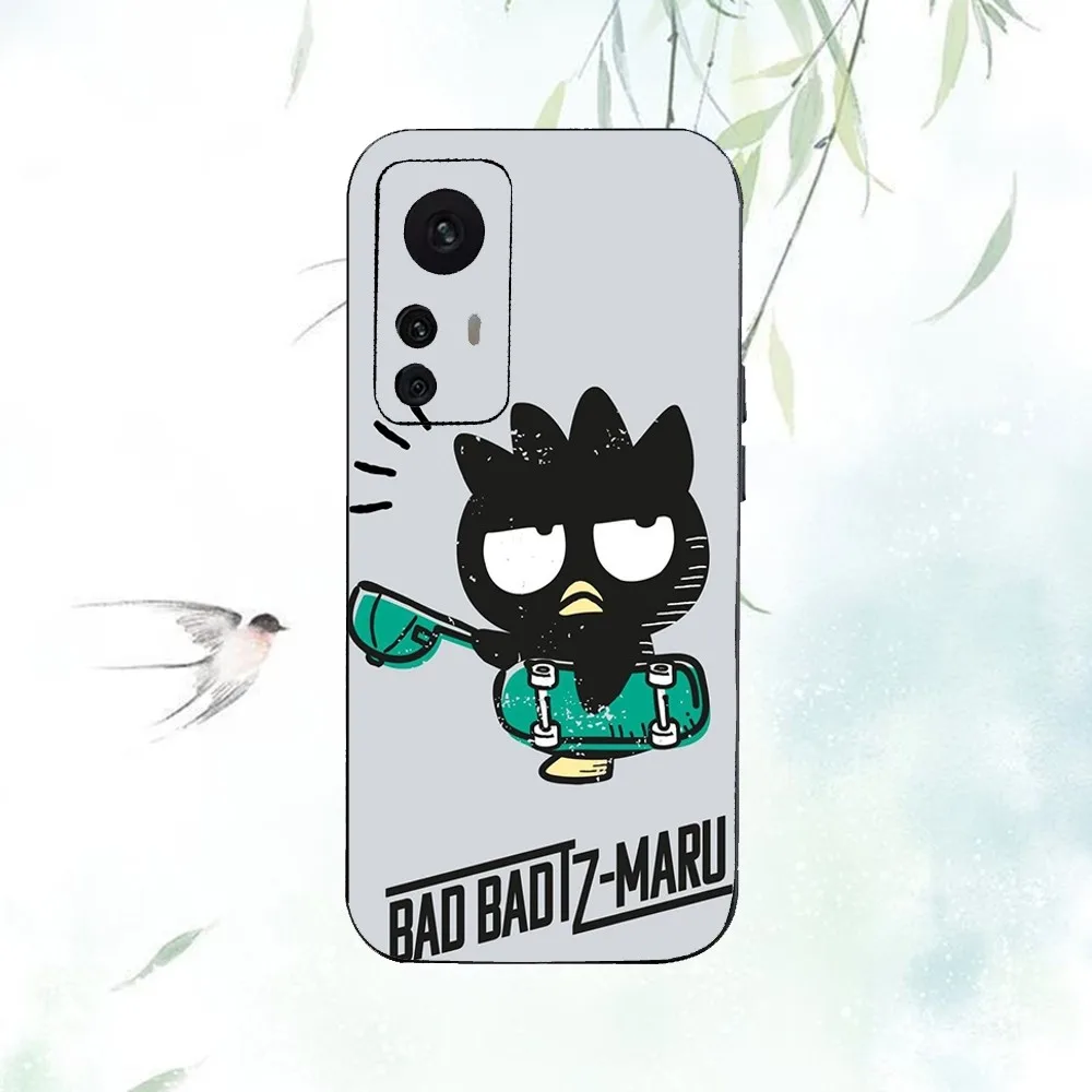 S-Sario Bad B-badtz Maru Phone Case For Xiaomi 11 Redmi Note 11 5G 8T 9A 9 10T Note8Pro Note9 12SUltra Black Case