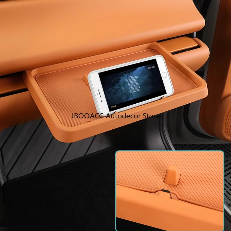 For LEAPMOTOR C10/C16/B10 Car Storage Box Passenger Seat Table Board Central Control Silicone Phone Mount Holder Stand Tidying