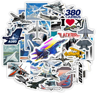 Airplane Collection Stickers Fighter Aircraft Airliner Cool DIY Gift Decal for Phone Laptop Bottles Scrapbook Waterproof Sticker