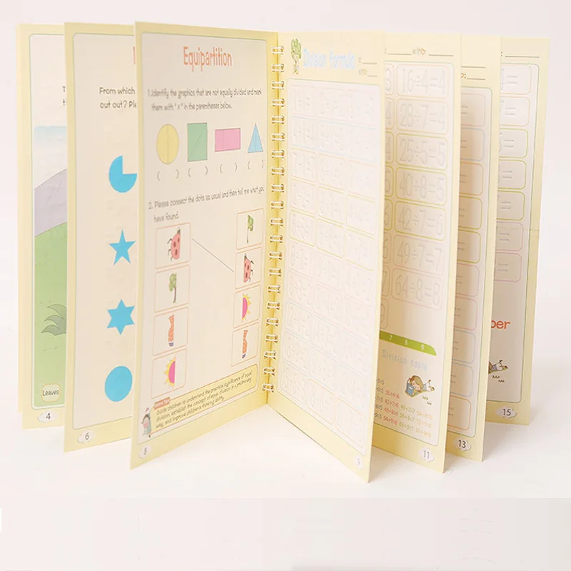 5pcs Magic Practice Copybook Pen Preschools Kids Calligraphy English Verison Free Wiping Children Reusable Writing Book