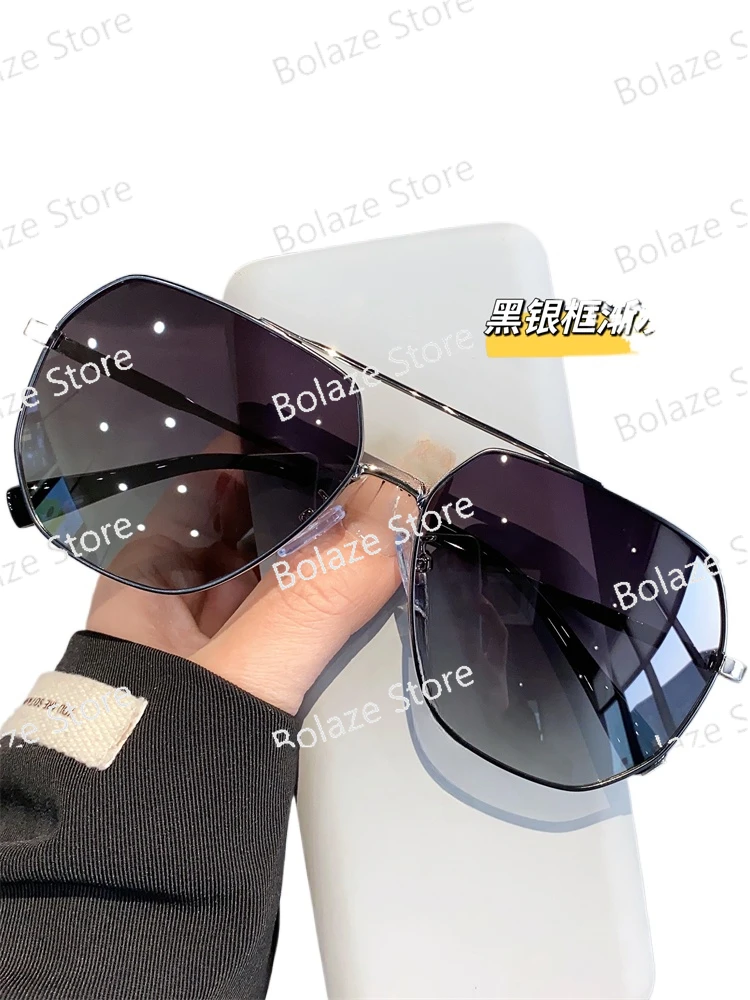 

Pilot sunglasses, toad goggles, UV resistant, large face, high-definition polarized sunglasses, exclusively designed for driving