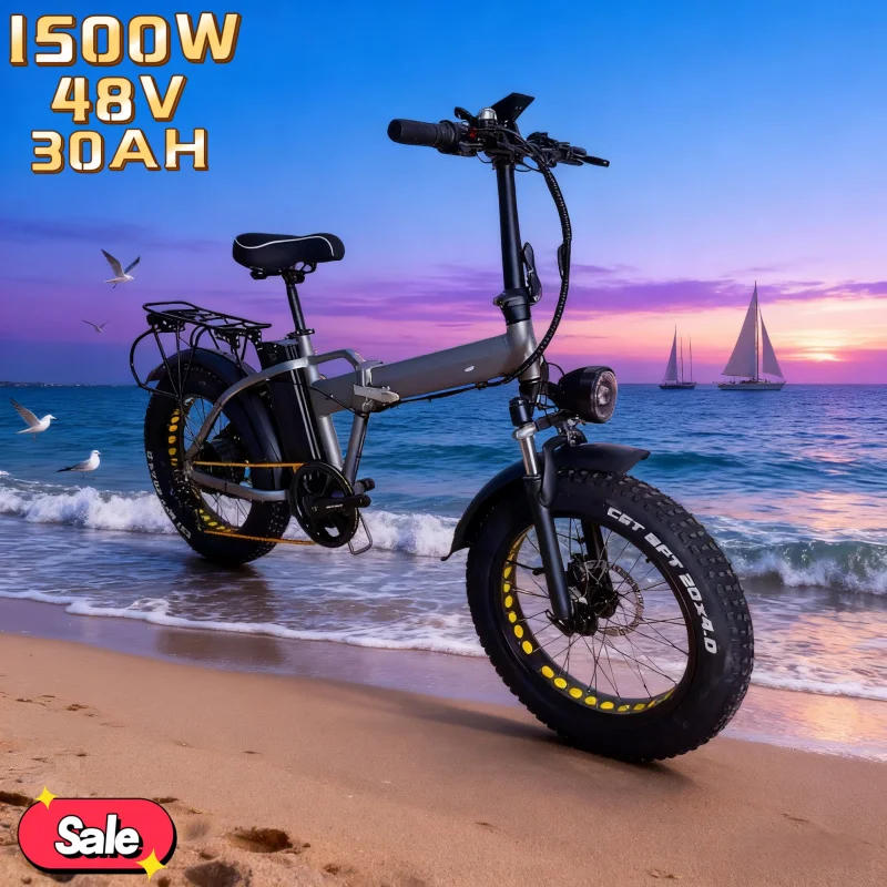

E-bike, 48V 30AH capacity battery for long distance riding 1500W strong power long distance high performance electric bicycle