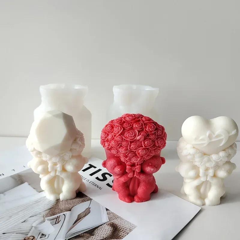 

Силиконовая форма 3D «Сердце с бантом» для свечей, мыла ручной работы, эпоксидной смолы, цветов, выпечки и поделок