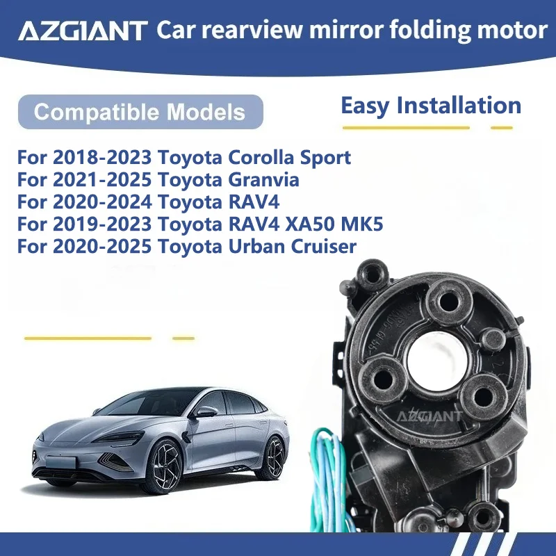AZGIANT Para Toyota Corolla Sport/Granvia/RAV4/RAV4 XA50 MK5/Urban Cruiser Motor Atuador de Espelho Rebatível Elétrico 12V DC