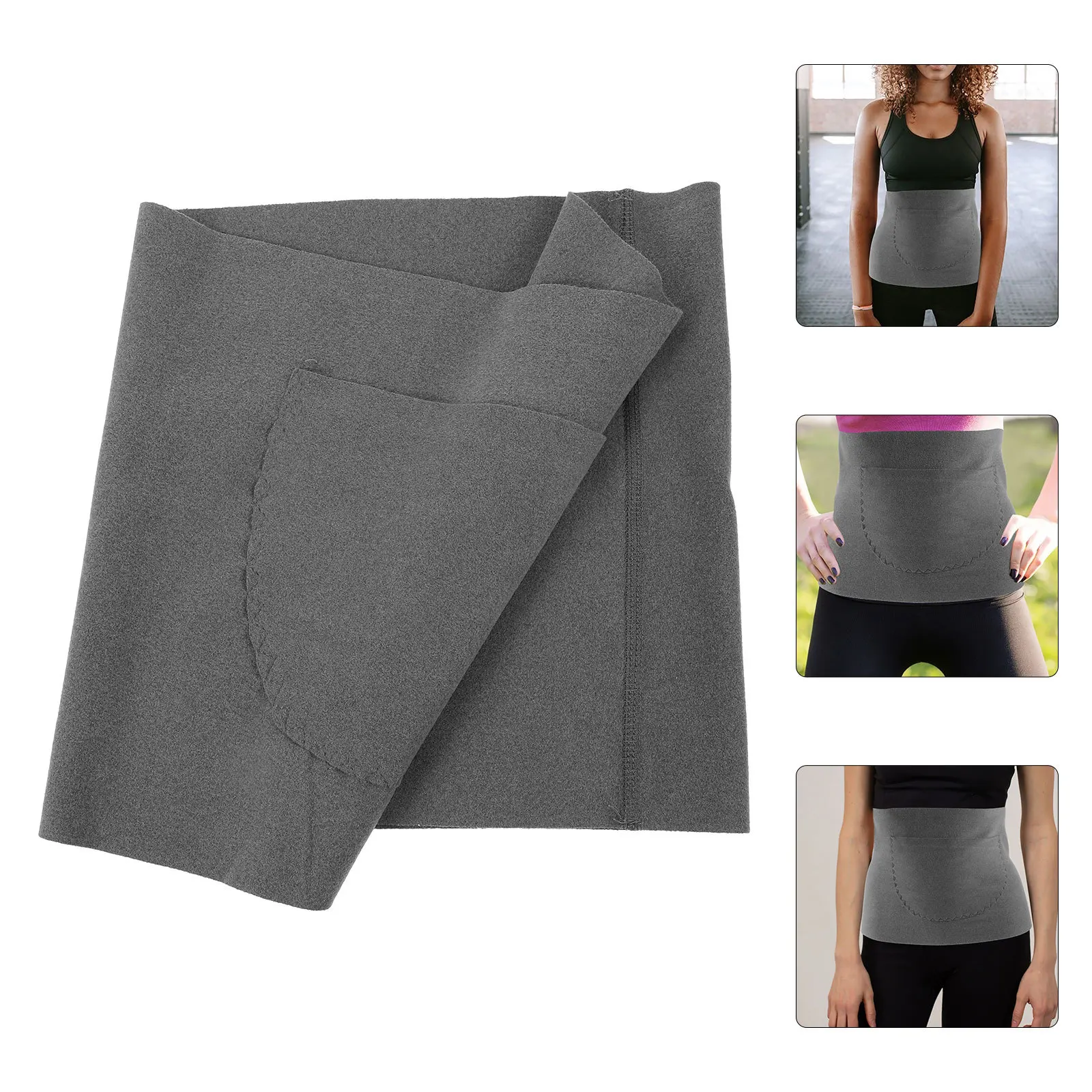 

1pc Support Belt Thick Wrap Warm Unisex Waist Support Lumbar Brace For Back Pain Relief Unisex Protective Waist Wrap