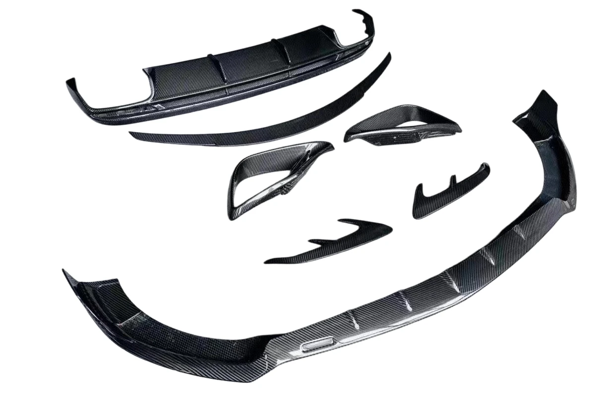 High-end Custom Body Kit For Old-to-New ConversionReal Carbon Fiber BodyKit Car Bumper Rear Diffuser Spoiler For S Class Coupe