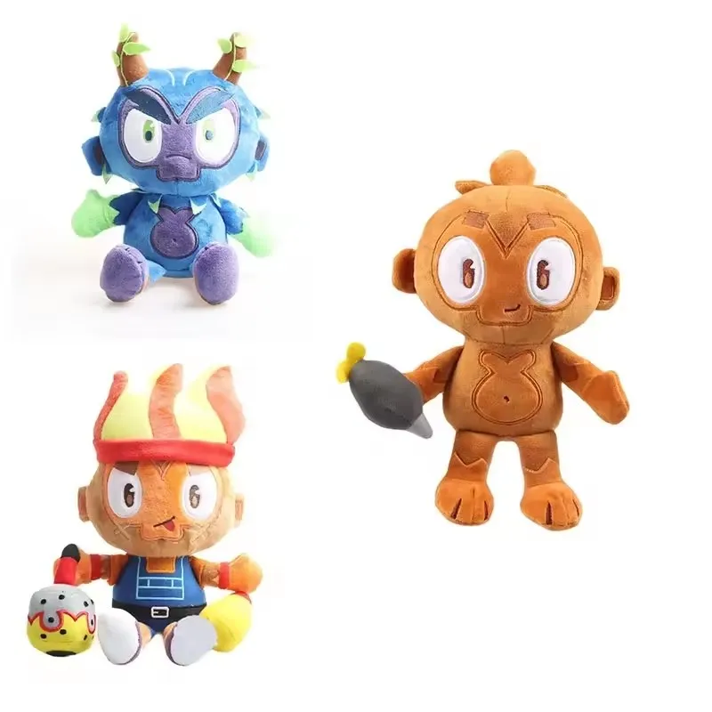 20-27cm Obyn Greenfoot Plush Toy Bloons TD 6 Game Toy Gwendolin Friday Night Funkin Plushie Figure Dart Monkey Gift Toys For Kid