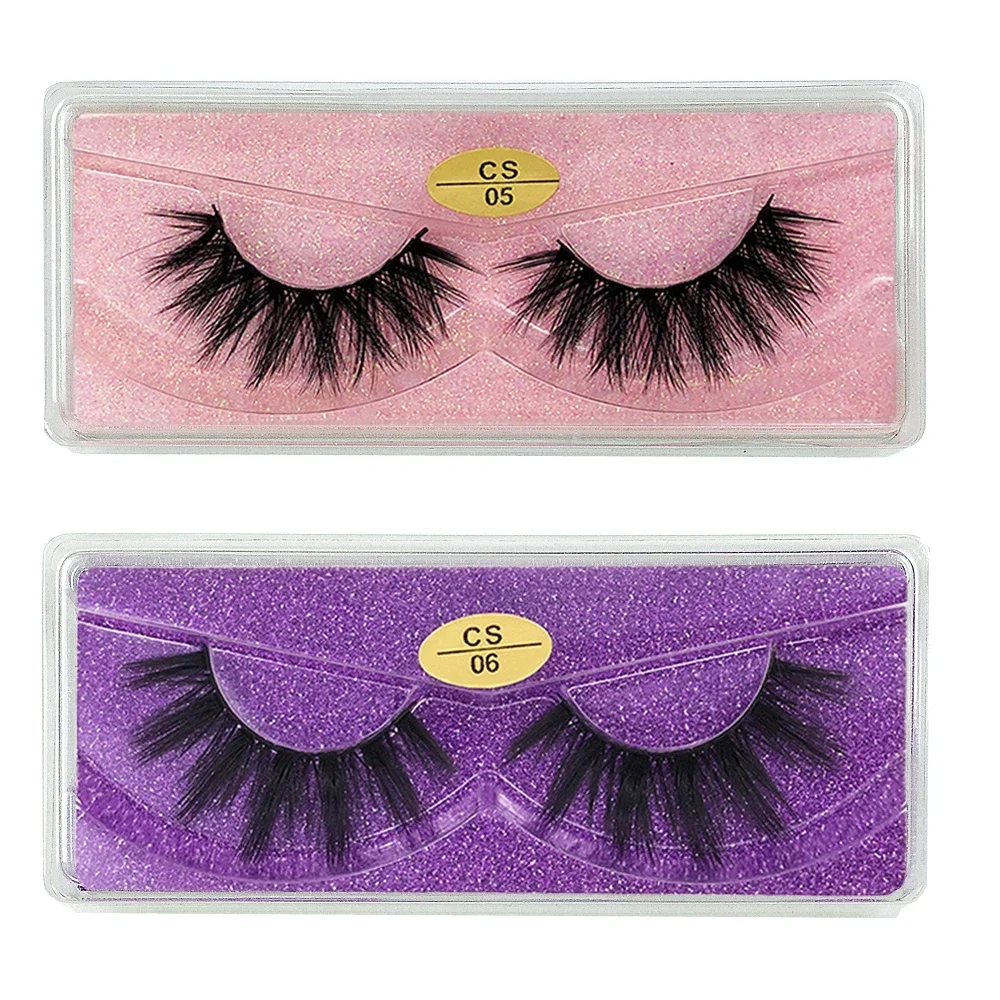 20 Pairs 3d False Lashes Natural Fluffy Wispy False Eyelashes Pack Makeup Soft Thick Fake Eyelash Bulk