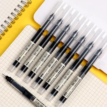 Stylos gel de type illac de haute qualité, stylo à bille liquide droit, papeterie Kawaii, fournitures scolaires et de bureau, écriture, 10 pièces/ensemble