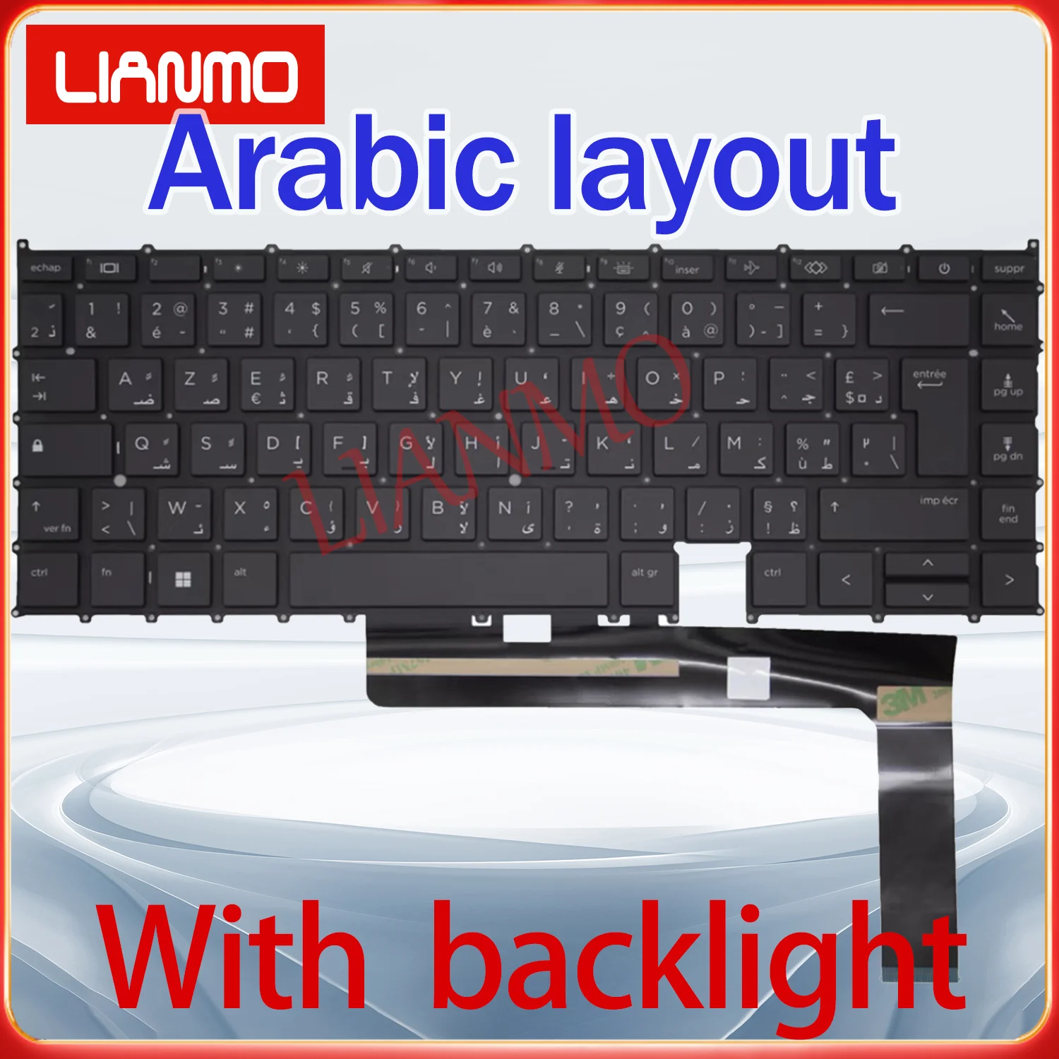 Arabic/Belgian/Bulgarian/Brazil/Switzerland/Czechoslovak/German Layout for HP EliteBook X360 1040 1030 G7 G8 Backlight Keyboard