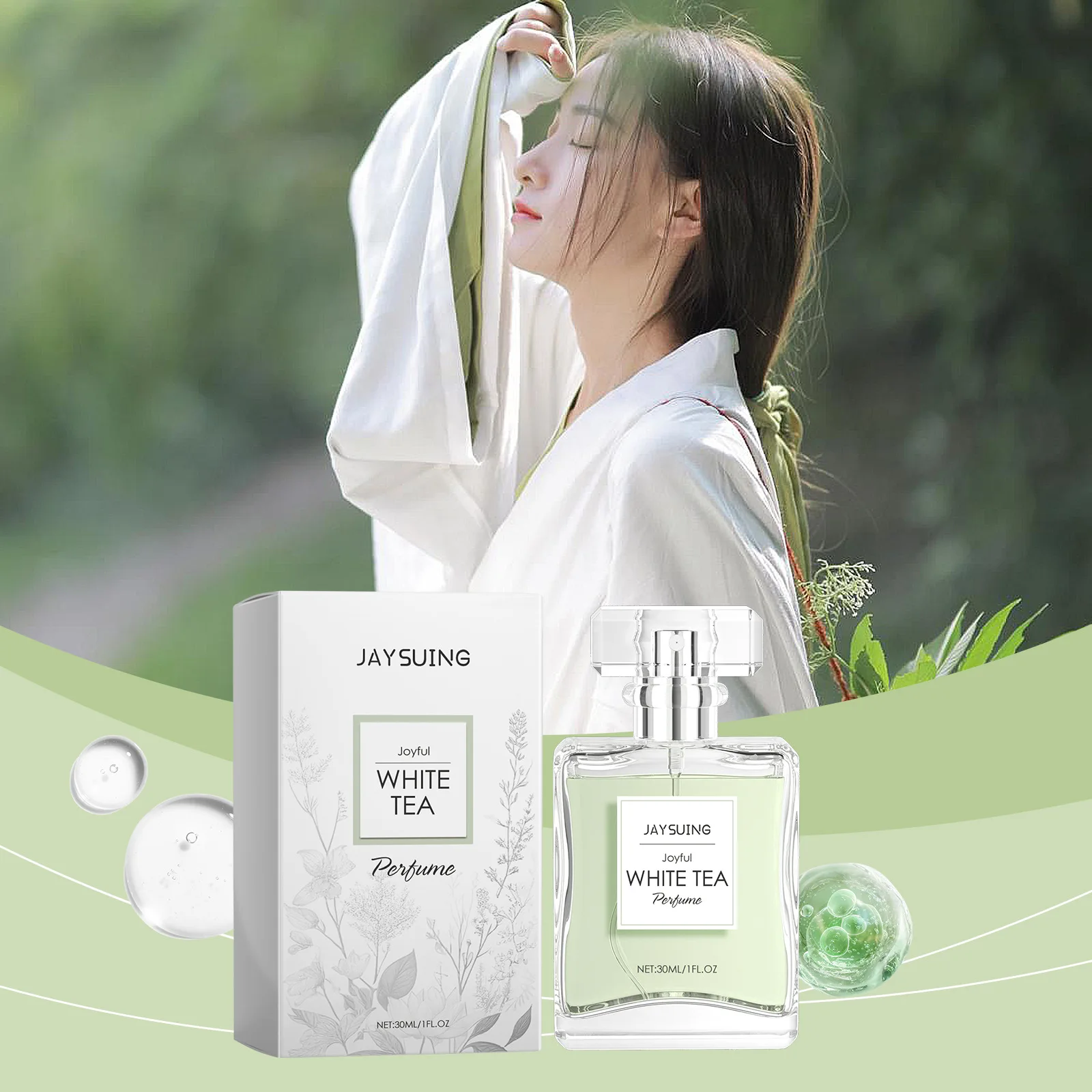 Perfume Women White Tea Long Lasting Fragrance Floral Scent Pheromone Refresh Deodorant Dating Flirting Perfumes to Attract Men