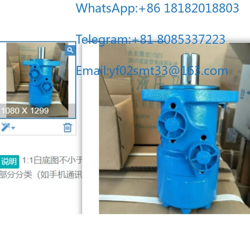 BM1-100 Cycloid Hydraulic Orbital Motor Low Speed High Torque Melt Adhesive Glue Machine Hydraulic Drive Replacement Power Parts
