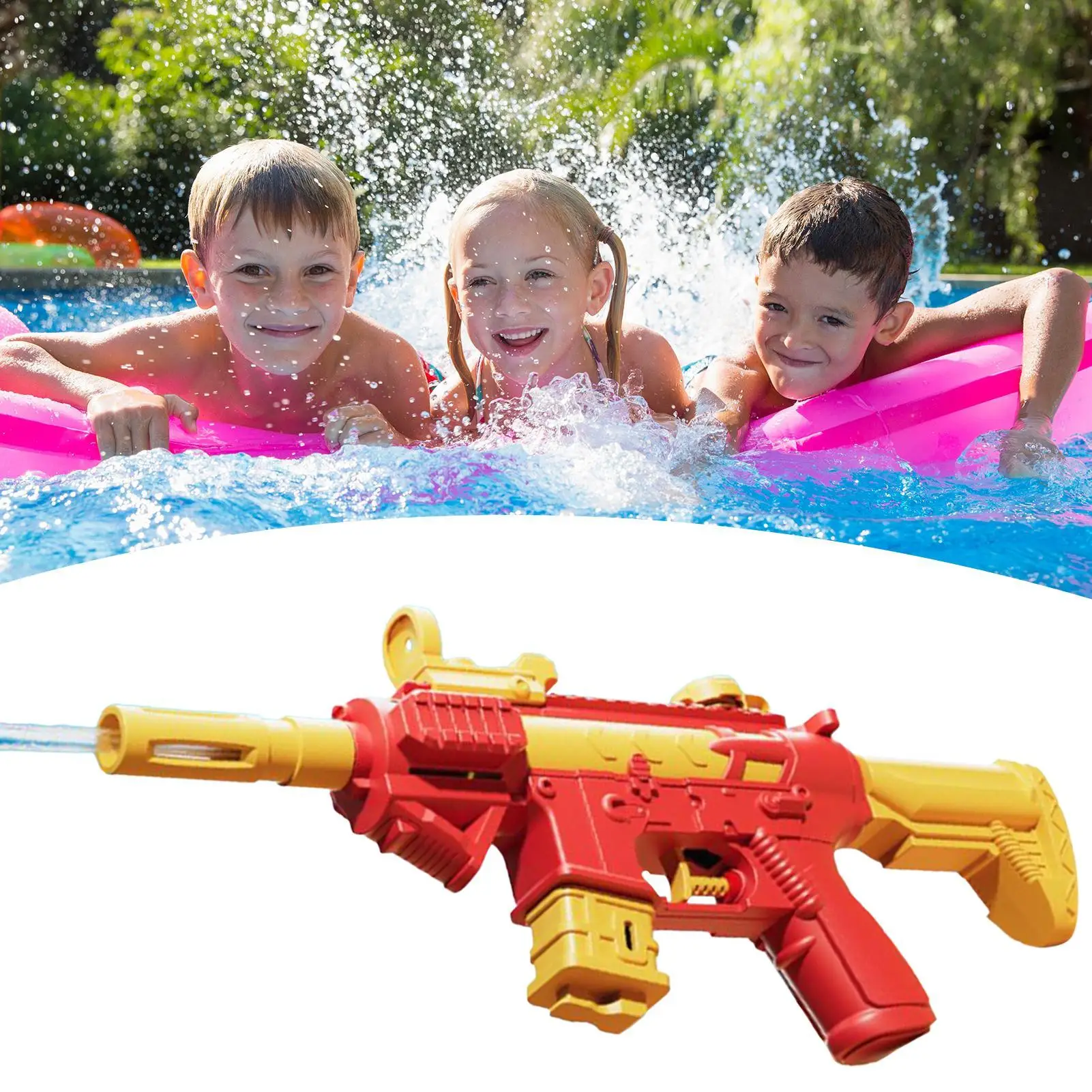 M416 Waterpistool Elektrisch pistool Schietspeelgoed Volautomatisch Zomerschieten Strand Buiten Leuk speelgoed voor kinderen Jongens Meisje Volwassenen Cadeau