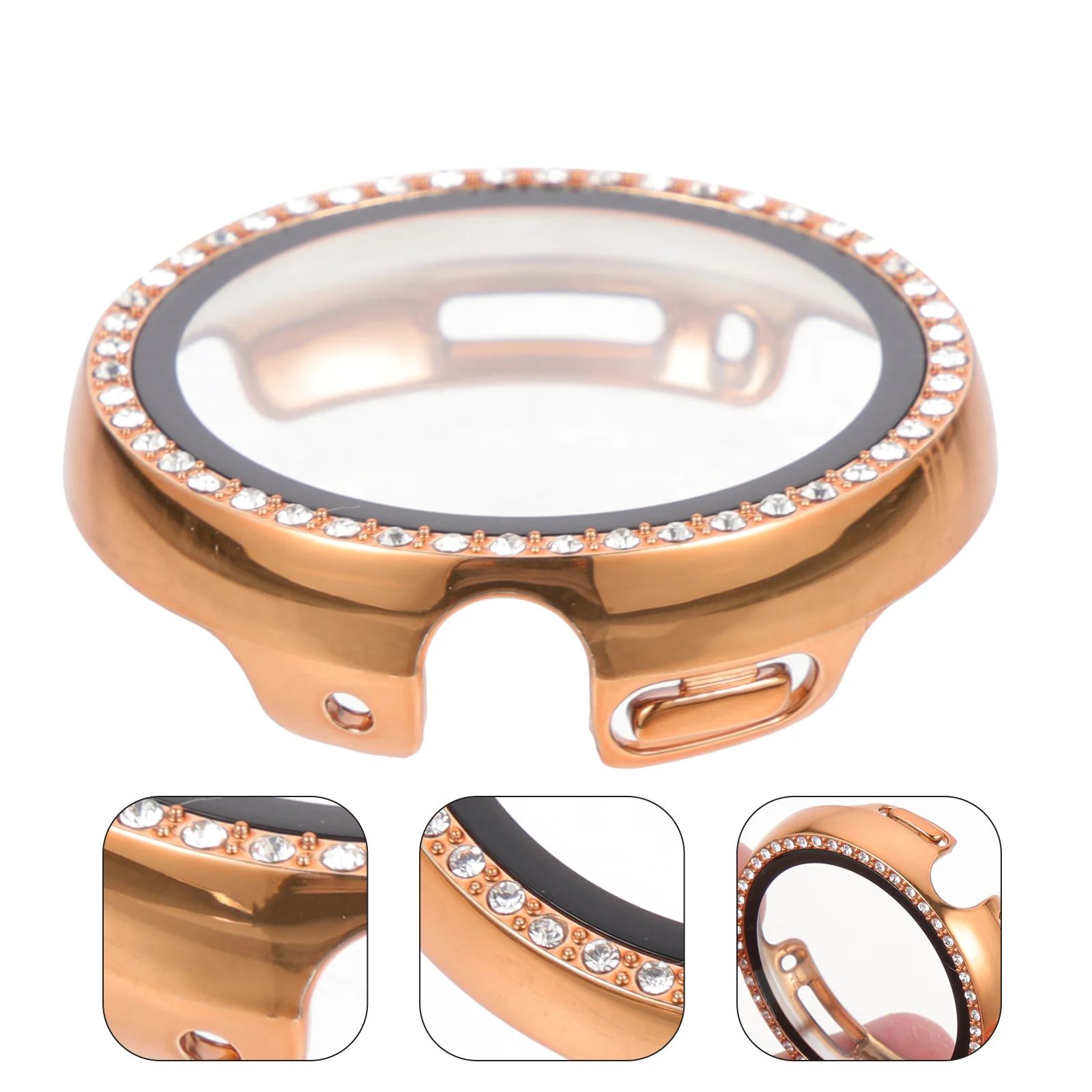 

Watch Rhinestone Protective Case Screen Protector Cover Scratch Proof Smartwatch Shell Durable Stylish Watch