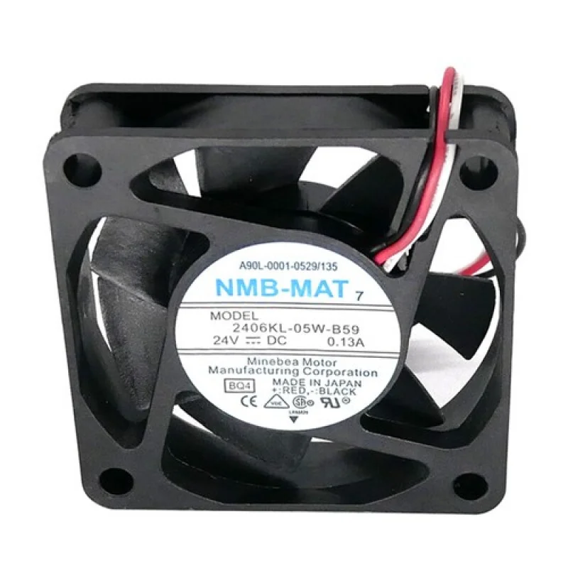 L    Casing CPU Kipas Pendingin Senyap 2406KL-05W-B59  60*60*15mm 24V 0.13A