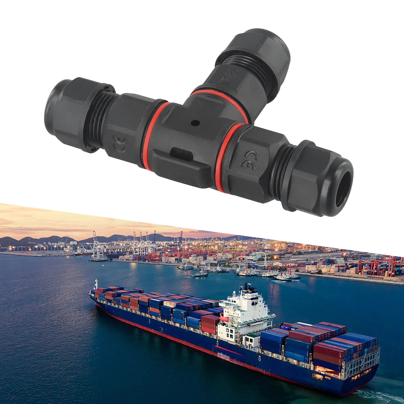 Wire Connector Cable Connectors 24A 250V Underwater Terminal Block Electrical Terminal Adapter IP68 Waterproof Connector