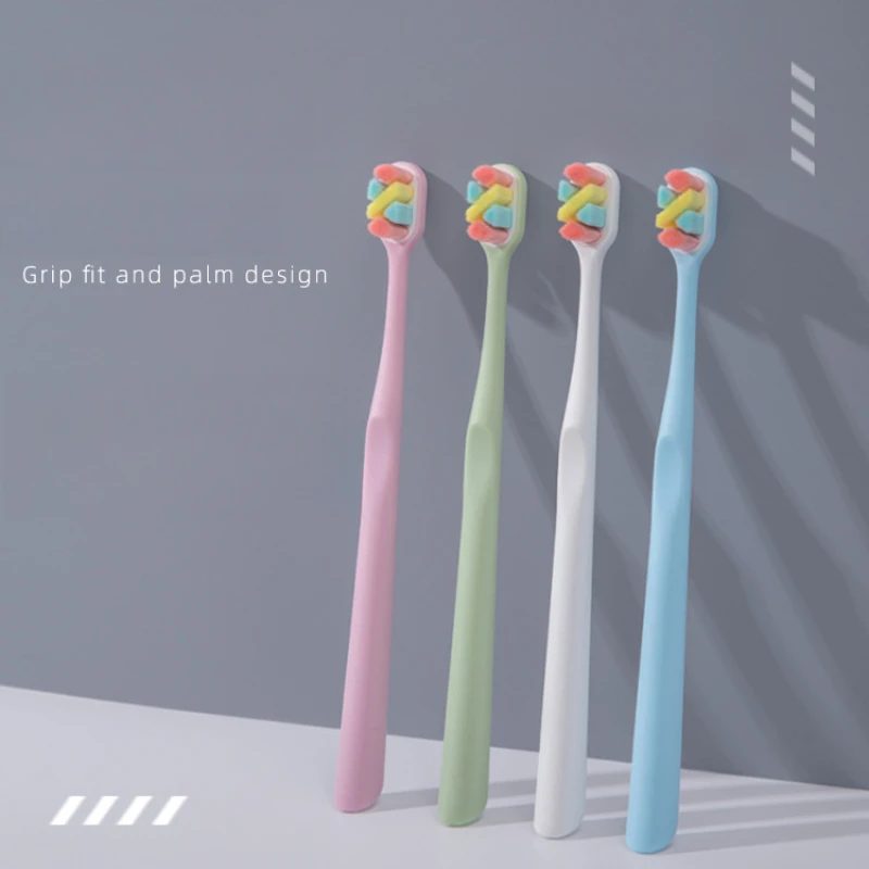 

Персональная экологическая зубная щетка с бамбуковым углем для здоровья полости рта, зубная щетка с низкоуглеродистой мягкой щетиной и деревянной ручкой