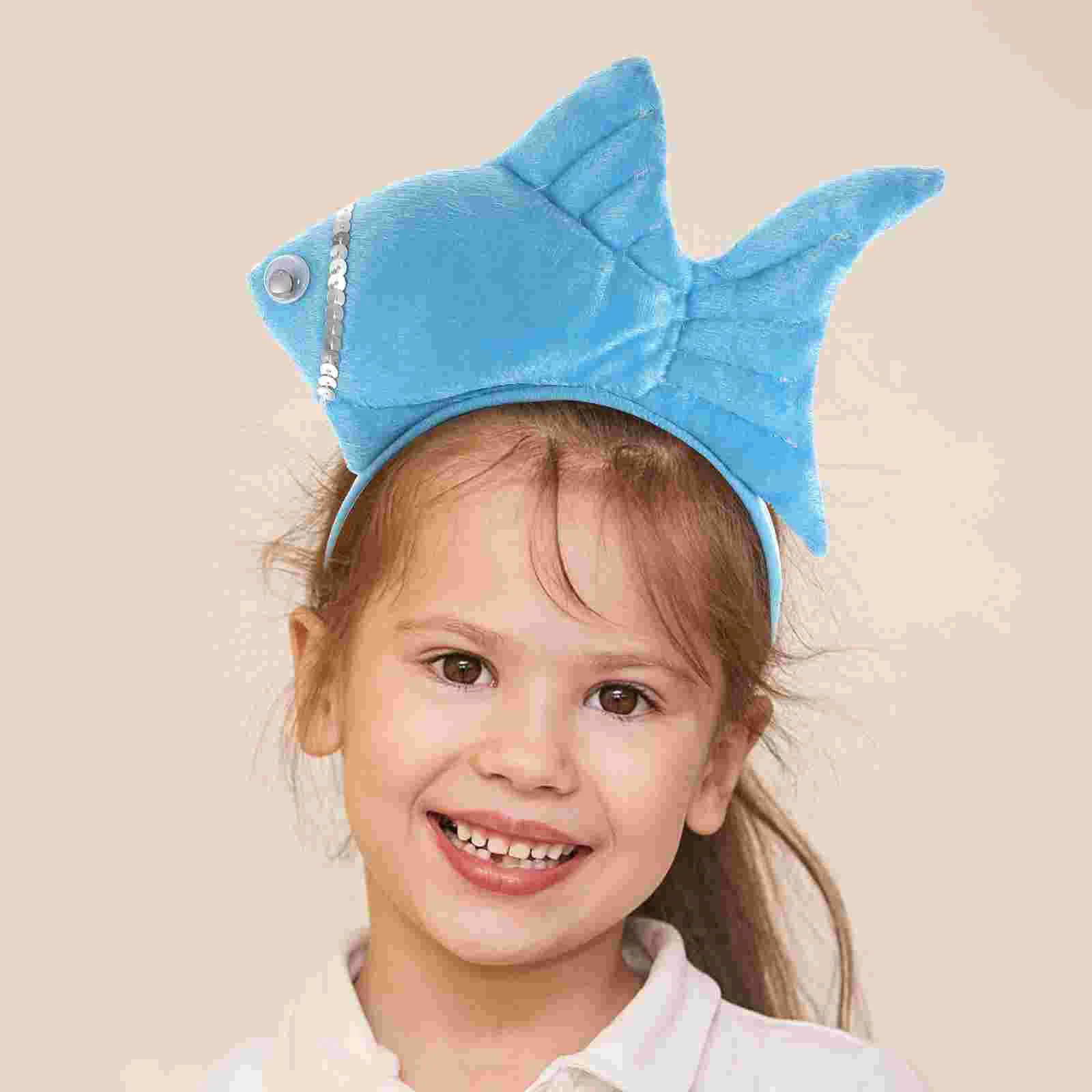 Fish Headwear Animal Headgear Kids Clothes Animals Hairbands Decor Halloween Pumpkin Costume