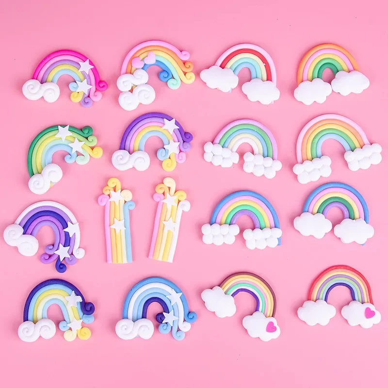 

Mini Cute Rainbow Cake Topper Unicorn Brithday Party Supplies Gift Rainbow Cake Topper Decor 1st Girl Birthday Cake Decor