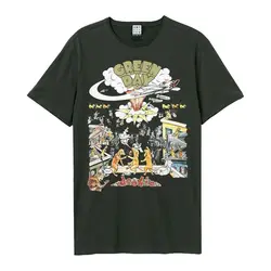 T-shirt al carbone doodie Greenday amplificata di alta qualità 100% cotone manica corta