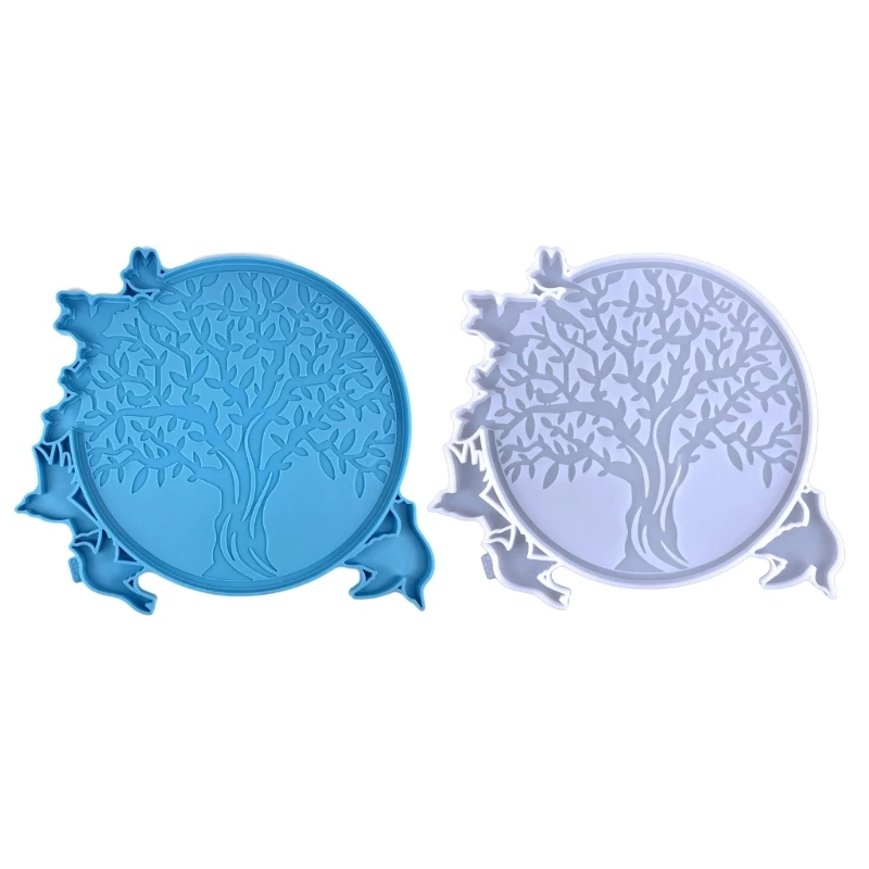 Tree-of-Life and Bird Resin Molds Wall Art Pendant Silicone Mold Epoxy Casting
