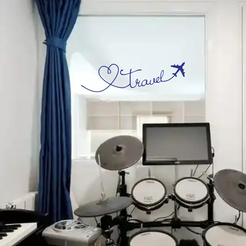 Travel Wall Sticker Love Planes Airplane Decoration Decals Vinyl Art Home Decor Room Bedroom Murals Wallpaper Removable #601