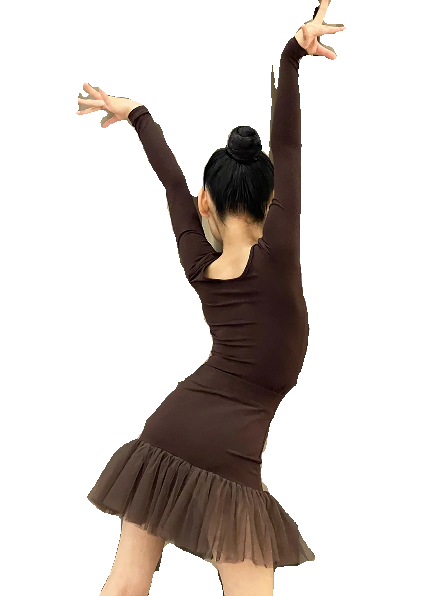 المهنية رومبا تانجو السالسا السامبا اللاتينية أزياء رقص الاطفال قاعة الرقص المنافسة فساتين الفتيات الأطفال المرحلة زي