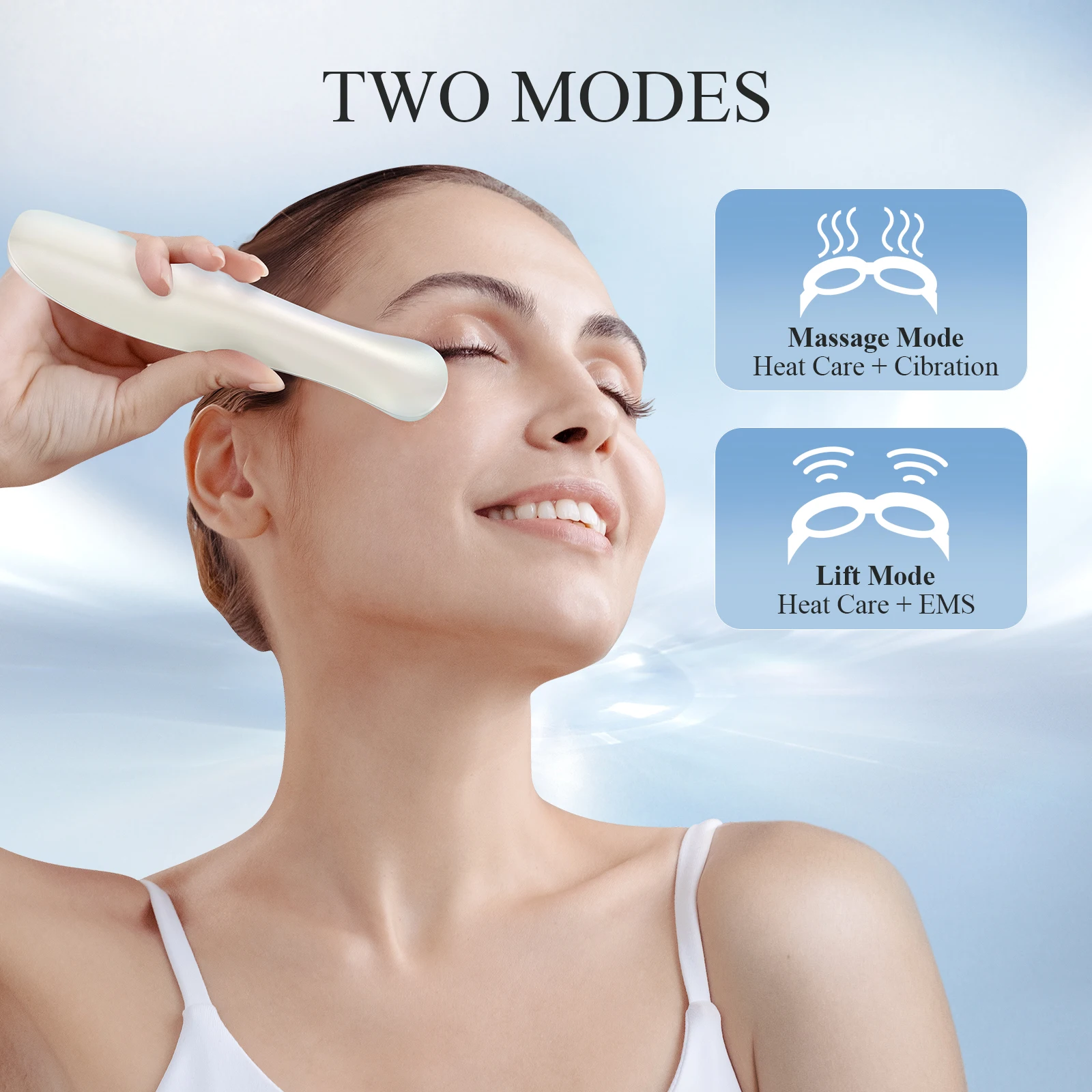 Anti Aging Eye Massager Sonic Vibration Electric Eye Beauty Device Hot Therapy Treatment