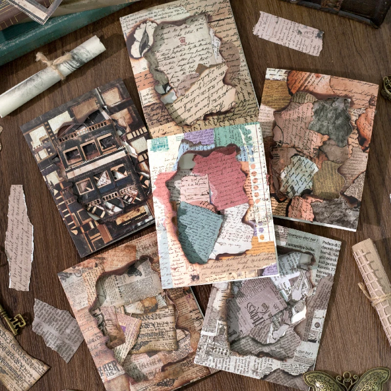 

12 упаковок/лот, серия «Веселые детали», милая ретро-декоративная бумажная наклейка