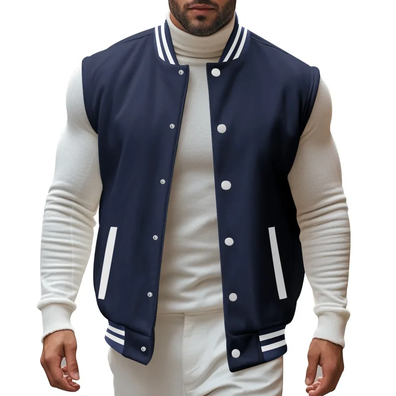 2024 Fashionable Men's Jacket: Amazon Men's Stand-Collar Sleeveless Buttoned Fleece Jacket adult mens need funny