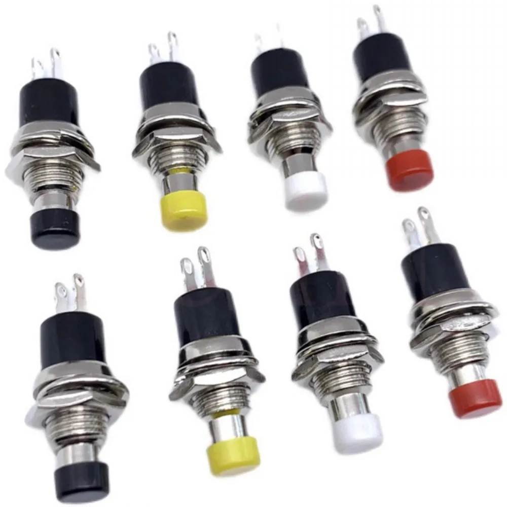 100 PCS 7MM,Mini Round Momentary Push Button Switch Press The Self-Reset,Normally Open 1NO,Normally Closed 1NC,Micro Switchs