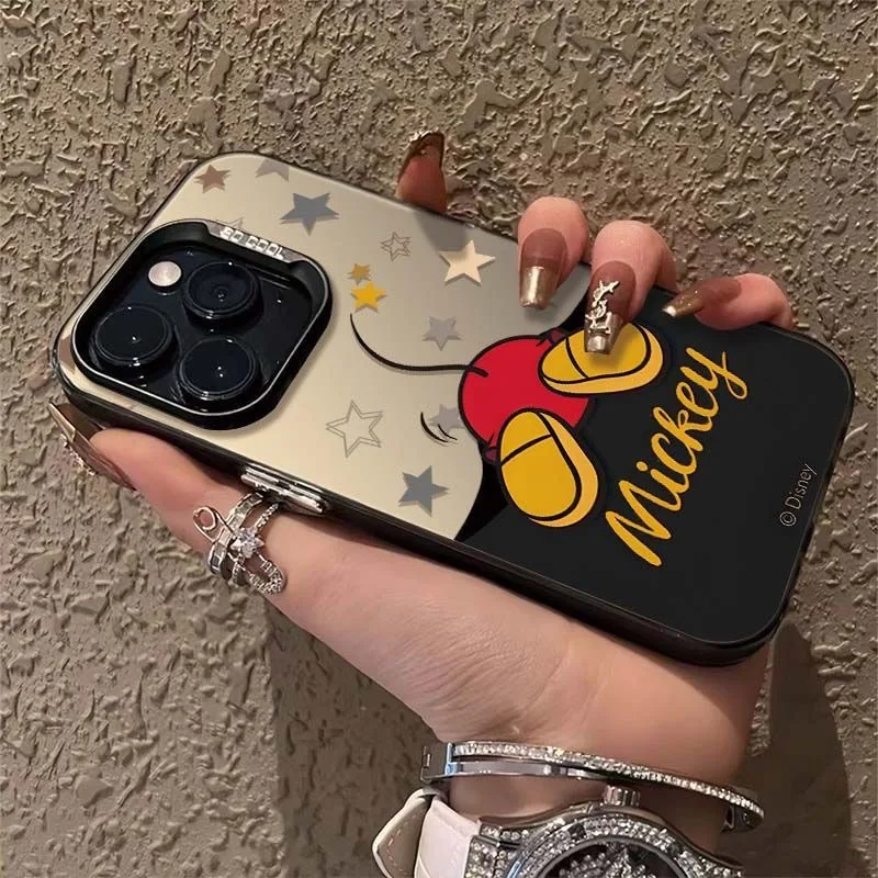 حافظة هاتف ديزني لهاتف آيفون XS MAX XR X 11 12 13mini 14 15plus 16Pro MAX ميكي ماوس Kawaii غطاء حماية ناعم حالات الهاتف #3