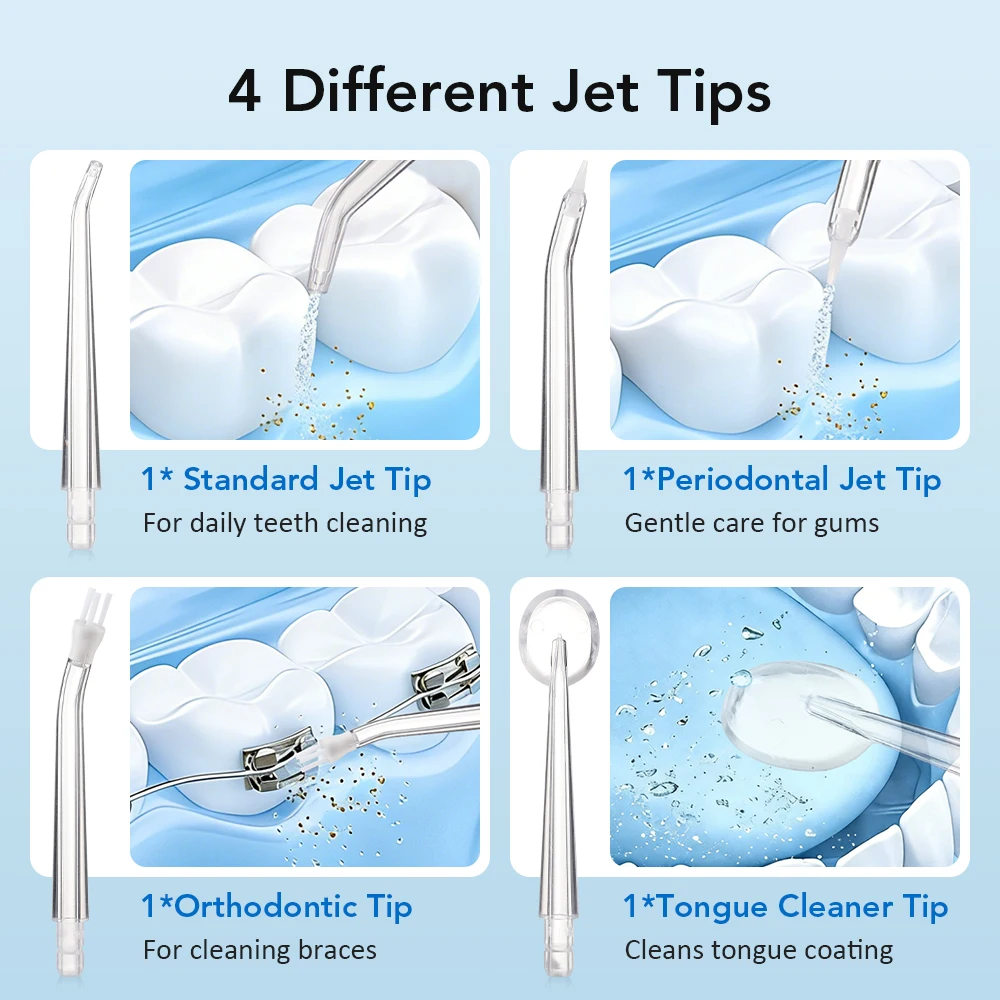 Portable Water Flosser 3 Modes - đánh giá và giá Oral Irrigator Flosser
