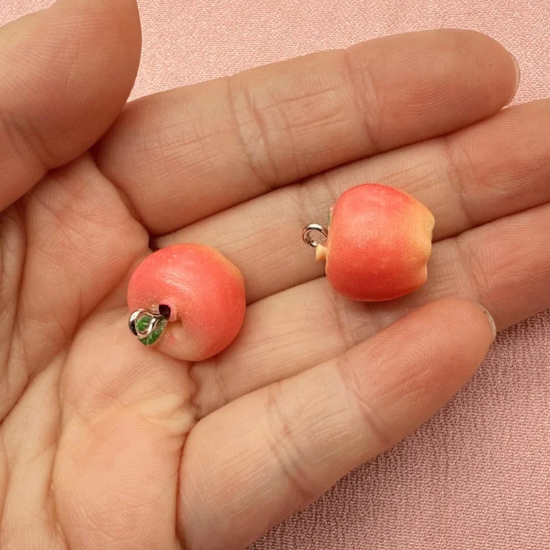 10pcs Simulation Apple Green Red Miniature Food Play Mini Three Dimensional Small Fruit Micro Landscape DIY Accessories