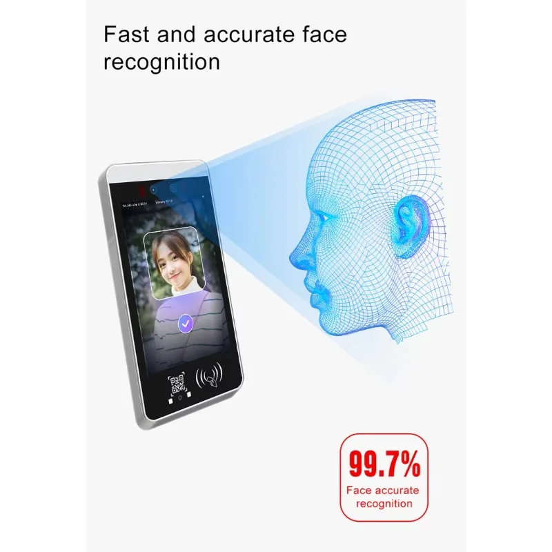 برنامج التحكم في الوصول إلى برنامج إدارة السحابة مع التعرف على الوجه للباب الدوار