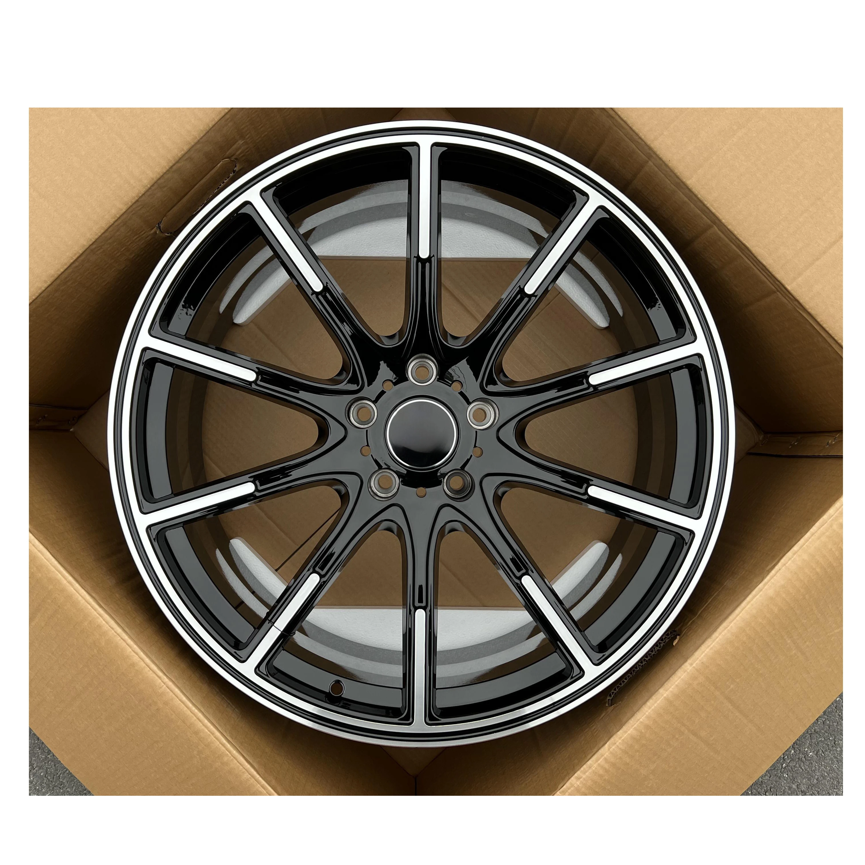 

Aluminium Alloy Forged Wheels Black Machined Face in Stock 10JX21 5*130 for Mercedes-Benz G-Class G350 G500 G400