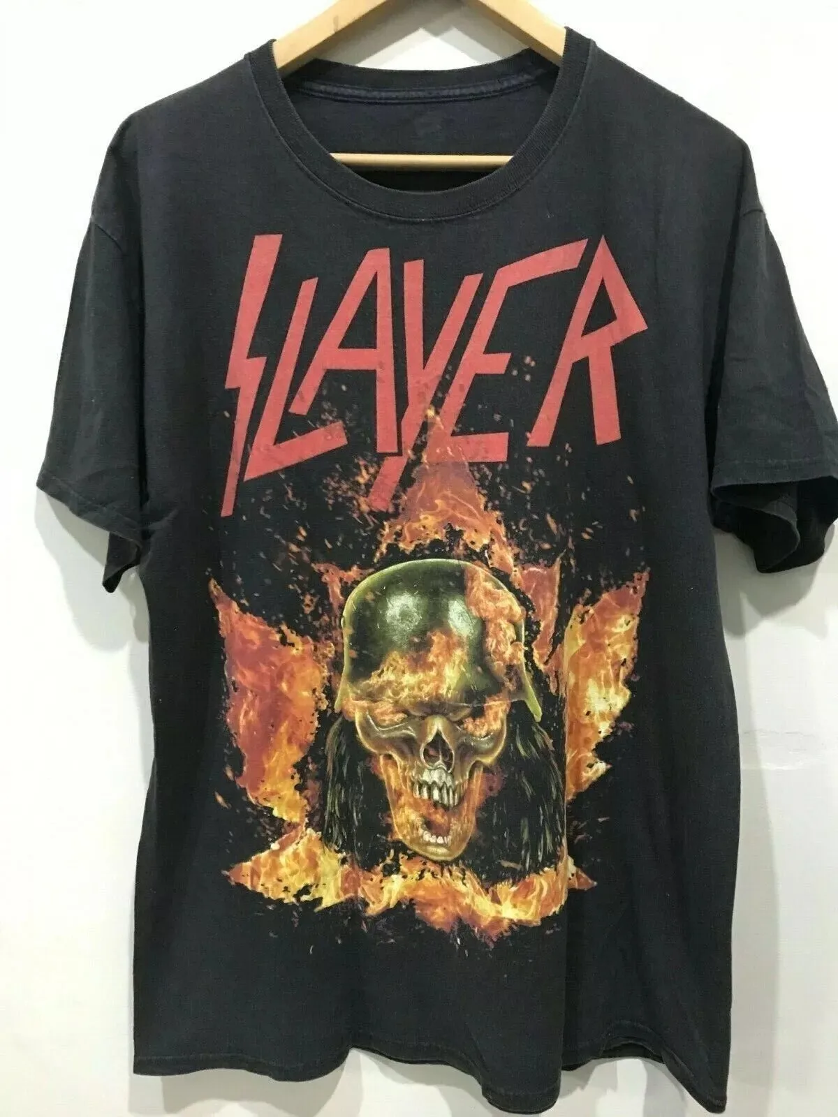 

Черная футболка унисекс Slayer Canada Tour Concert 2013, перепечатка S-5XL, мужские и женские футболки с графическим рисунком, футболки с графикой