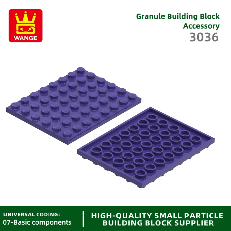 Wange 15Pcs/Lot 3036 6x8 Dots Plate Building Blocks Basic Components Board Bricks Compatible all Brand Toys For Kids Gift Box