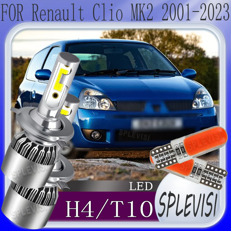 

Power Saving 60,000 Hour Lifespan High Brightness 9003 H4 LED headlight For Renault Clio MK2 2001 2002 2003 2004 2005 2006-2023