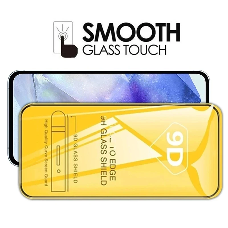 5 Stück 9d gehärtetes Glas für Samsung Galaxy A73 A55 A54 A34 A13 A14 A53 A52 A12 A33 A23 A32 A15 A03 M12 M32 M52 Displays chutz folie