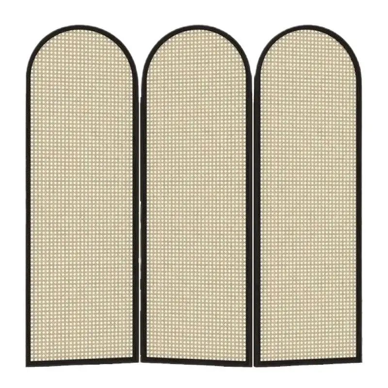 

Solid wood screen, Japanese-style rattan partition, simple folding of small households in the entrance