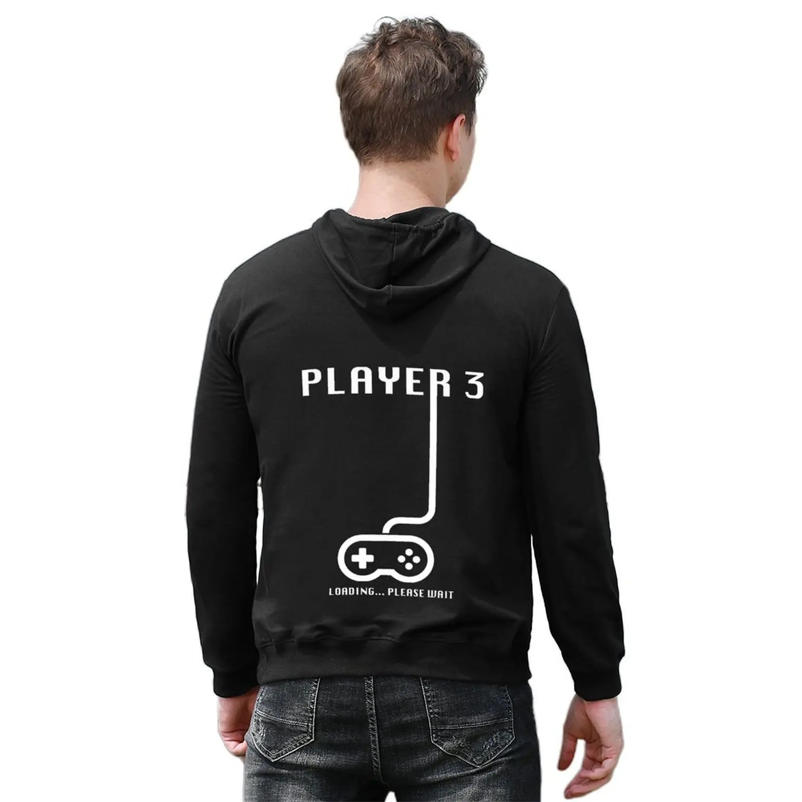 Player 3 Loading - ألعاب الألعاب إعلان الحمل هوديي ملابس الشتاء الرجال قميص العرق ملابس رجالي هوديس الرجال