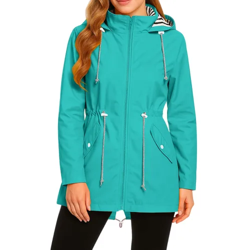 Imagen 2 del producto Chubasquero impermeable, chaquetas impermeables largas, impermeables, regalos femeninos, chaquetas de Montañismo para montar en bicicleta al aire libre para mujer