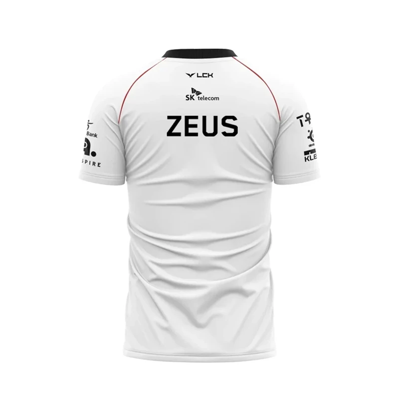 2024 New T1 SKT Esports Team Uniform T-shirt Custom DIY Name Jersey Tops Games Faker Fan Support Wholesale Dropshipping T Shirts