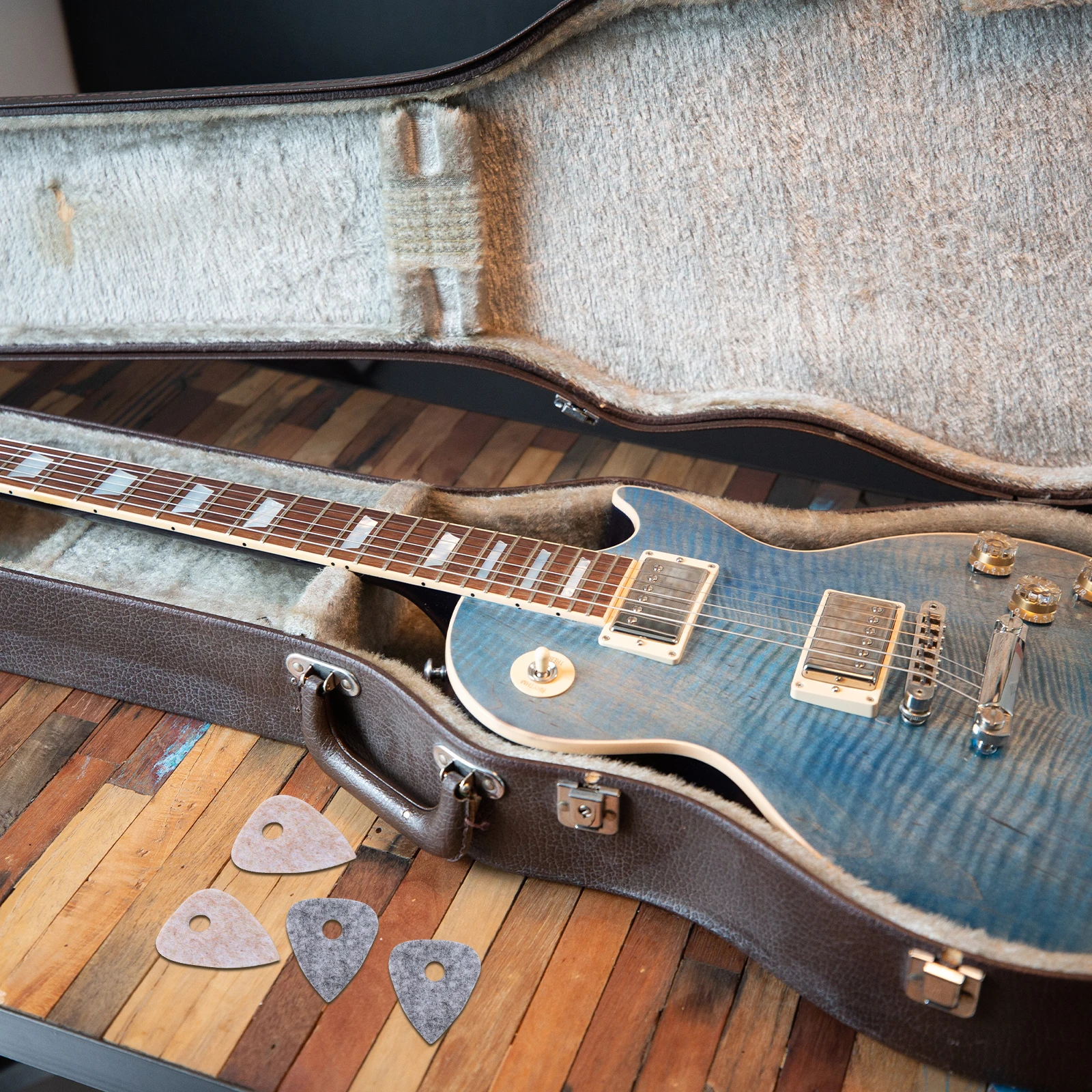 

8Pcs Felt Ukulele Picks Ultra Thin High Pressure Wool Felt Durable Comfortable Finger Protectors Tetrachord Ukulele Plectrum