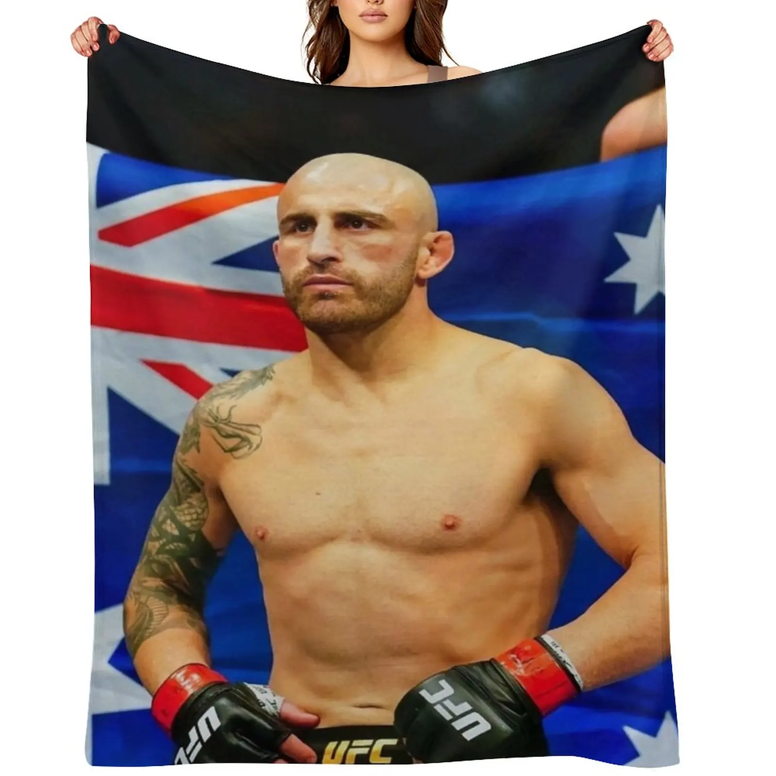 

Alexander Volkanovski #2 Throw Blanket Plush Vintage Luxury St manga Blankets