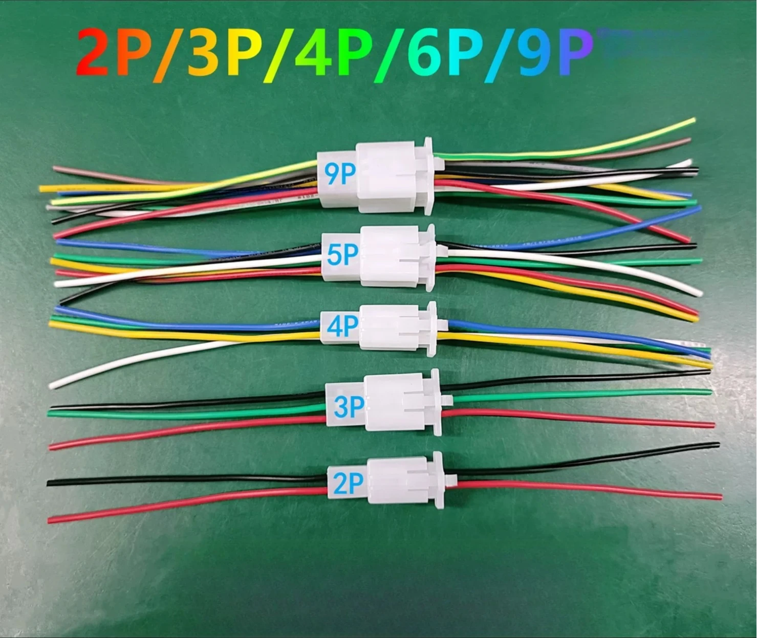 Motor Controller Connection Plug 2P 3P 4P 6P 9P Male and Female Connector Wire for E‑Bike Electric Scooter Parts