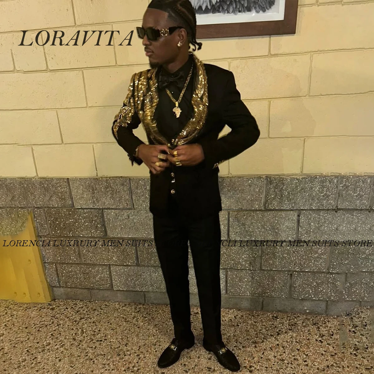 

Fashion Velvet Men Suits Customized Party Prom Blazer Business Male Groom Tuxedos 2 Pieces Sets Beaded Crystals Costume Homme