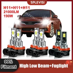 LED Koplamp H11 + H11 Hoge Dimlicht + H11 Foglight Voor Nissan Altima 2007 2008 2009 2010 2011 2012 2013 2014 2015 2016 2017 2018