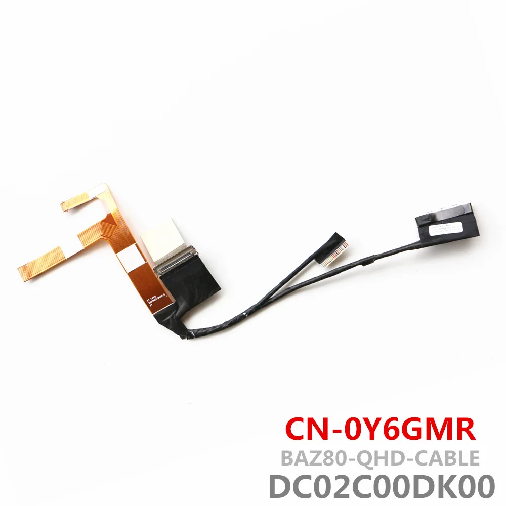 CN-0Y6GMR BAZ80 QHD CABLE DC02C00DK00 For DELL XPS 9365 LCD LVDS CABLE